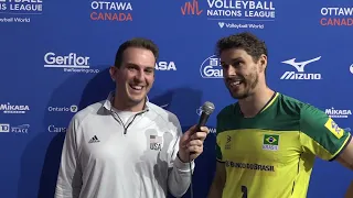 🇧🇷 Bruno Rezende | Brazil vs. Germany | 2023 Men's VNL Ottawa