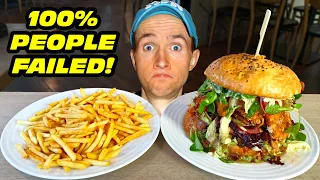 UNDEFEATED "BIG FATTY" BURGER CHALLENGE | Most Caloric Burger Challenge I've Ever Done!!