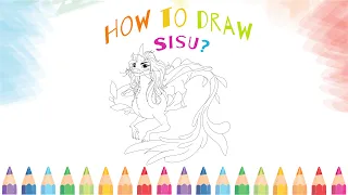 How to draw SISU from Raya and the Last Dragon? Easy step by step drawing!