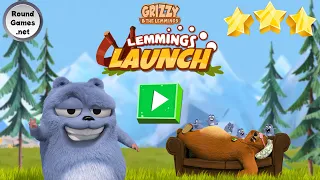 Lemmings Launch: Grizzy and the Lemmings Game - Hitting All 3 Stars - Full GamePlay