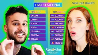 WHO WILL QUALIFY IN SEMI-FINAL 1 OF EUROVISION 2024? OUR PREDICTIONS SO FAR WITH @OnurUzOZ