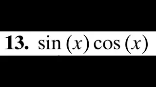 Find the derivative of sin(x)cos(x) using the product rule