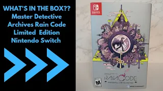 UNBOXING Master Detective Archives Rain Code Mysteriful Limited Edition Nintendo Switch