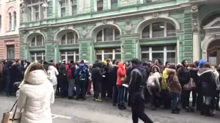 Московские студенты на митинге в честь годовщины присоединения Крыма к России