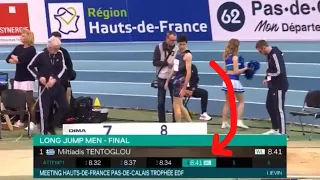 TENTOGLOU Miltiadis - 8.41m Long Jump -Shoe Controversy -Lievin 2023