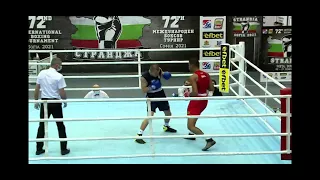 Ribeiro Isaias BRA (red) vs Khyzhniak Oleksandr UKR (blue)