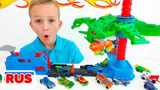 Влад и Ники играют в Ultimate Garage | Hot Wheels City