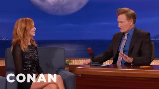 Heather Graham & Conan Talk Murder | CONAN on TBS