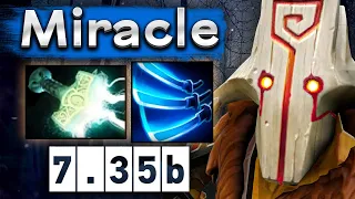 Миракл на Джаггере принимает удар на себя! - Miracle Juggernaut 7.35 DOTA 2