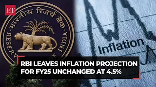 RBI leaves inflation projection for FY25 unchanged at 4.5%; for fiscal 2024 stands at 5.4%