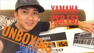 Yamaha keyboard PSR F51 unboxing | Testing