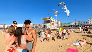 Margate Beach Summer Walk 2021 | Sandy Beach in UK [4K]