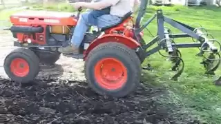 Kubota B7100HST Chisel Plowing Cultivating