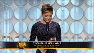 Michelle Williams Best Actress Motion Picture Comedy Or Musical  - Golden Globes 2012