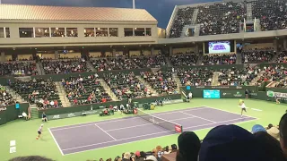 Yoshihito Nishioka vs Felix Auger Aliassime Indian Wells 2019 Courtside View Points!!