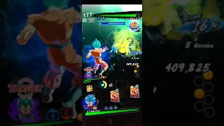 vegeta and goku vs broly but in dragonball legends