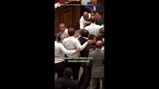 Brawl Breaks Out in the Armenian Parliament #Shorts