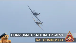 BEAUTIFUL SPITFIRE & HURRICANE BBMF DISPLAYS RAF CONINGSBY • BATTLE OF BRITAIN WARBIRDS 07.05.23