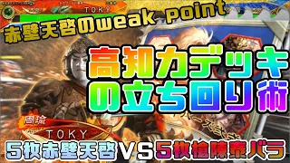 【三国志大戦】5枚赤壁天啓VS5枚槍陳泰バラ【あと231日】