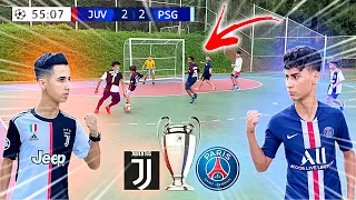 FINAL!! UEFA CHAMPIONS LEAGUE JUVENTUS vs PSG GAME 5 vs 5 FOOTBALL CHALLENGES 2020 ‹Rikinho›