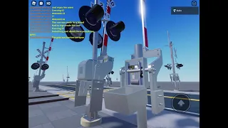 My new railroad crossing game  in Roblox part 3