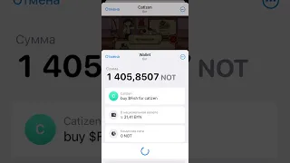 Купил Notpackage для catizen! Теперь тапается на автомате #catizen #notcoin #tap