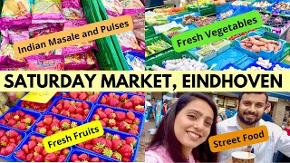 तीन रंग की गोभी in Saturday Market Eindhoven | Woenselse Markt