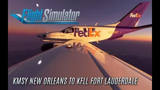 Microsoft Flight Simulator 2020 IFR TBM 930 Flight: LVFR KMSY New Orleans to KFLL Fort Lauderdale