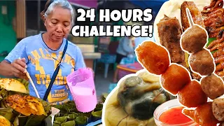 24 HOURS Eating Only FILIPINO STREET FOOD!