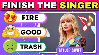 RATE THE SINGER 🎵 Most Famous Singers List : Music Quiz