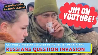 Russian Soldier Surrenders, Offered Food By Ukrainians