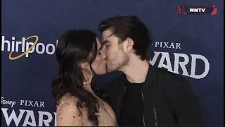 Ashley Iaconetti, Jared Haibon Kissing at Disney 'Onward' Film premiere