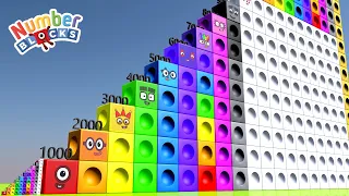 Numberblocks Mathlink Step Squad 1 to 10 vs 1000 to 20,000 BIGGEST Standing Tall Numbers Pattern