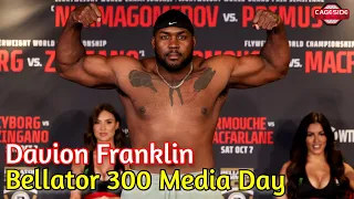 Davion Franklin Wanted To Step In For Linton Vassell, Talks Slim Fight | Bellator 300