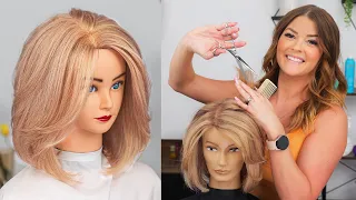 Cutting FINE Hair To Make It Look THICK