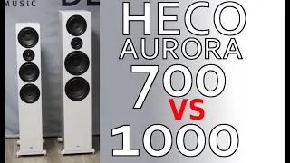 Kolumny Heco Aurora 700 vs 1000 - porównanie modeli