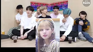 BTS REACTION JENNIE AND LISA TIK TOK