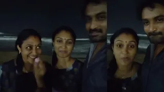 Senthil & Sreeja Live Video at Marina Beach Lovely Video ❤️.....