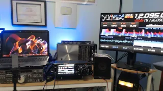 My amateur radio setup Yaesu FTdx10 50 AMP supply and PC control