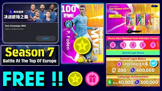 New Nominating Contract Pack !! eFootball™ 2024 Season 7 Free Rewards, Campaign Details 🤩🔔