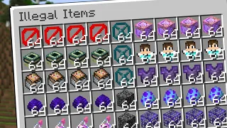 I obtained The Most Illegal Item In Survival Minecraft...