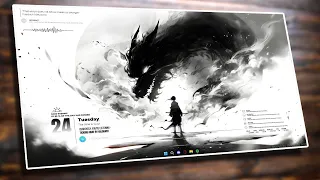 This is the best Shadow Dragon Live anime desktop customization #rainmeter #animewallpapers