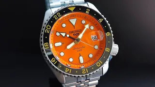 Часы Seiko 5 Sports SSK005 5KX Orange GMT Made in Japan