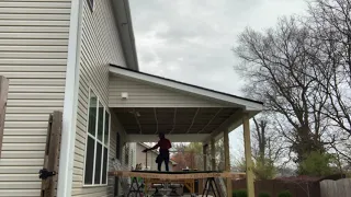 Part two building a patio roof