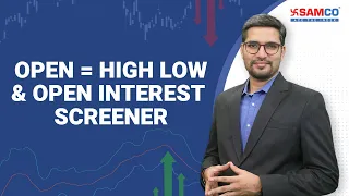 Open = High Low & Open Interest Screener | Jyoti Budhia's Strategy|