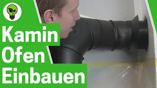 Kaminofen Einbauen ✅ TOP ANLEITUNG: Wie Ofen- und Rauchrohr nachträglich an Holzofen Anschließen???