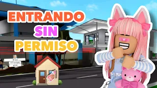 🤭Entrando sin permiso a las casas en Brookhaven 😅/Roblox