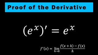 Proof of the derivative of e^x: A Step-by-Step Proof and Explanation