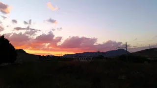 UNA ALN668 AL TRAMONTO ALLA STAZIONE DI DITTAINO