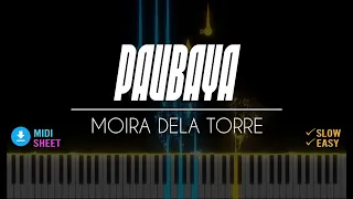 Moira dela Torre - Paubaya | Easy Piano Tutorial with Free MIDI/Sheet